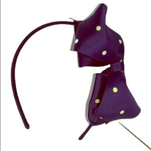 Bands 2 for $10. Blue and green polka dot headband